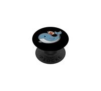 Blue Whale Juega fútbol Americano PopSockets PopGrip Adhesivo