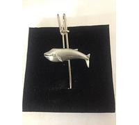 Blue Whale R42 - Broche para bufanda o broche (7,6 cm, 7,5 cm), diseño de ballena