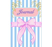 Blue & White Stripe Journal: Minimalist Aesthetic Notebook for Writing, Planning, and Everyday Thoughts