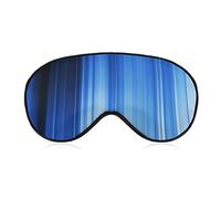 Blue White Stripes Sleep Masks Eye Cover Blackout con correa elástica ajustable Night Blindfold para Mujeres Hombres Yoga Travel Nap