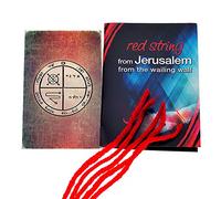 Blue White Style 5 pulseras de cuerda roja bendecidas en Jerusalén con amuleto del rey Salomón contra el mal de ojo