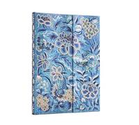Paperblanks Cuaderno de tapa dura Blue Willow (Celebrate Hanfu) midi rayado con cierre envolvente