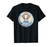 Blue Winter Accessories For Women Cute Christmas Angel Camiseta