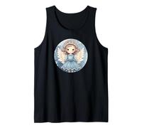 Blue Winter Accessories For Women Cute Christmas Angel Camiseta sin Mangas