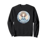 Blue Winter Accessories For Women Cute Christmas Angel Sudadera