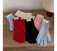 (Blue)Wool Blend Knitted Gloves, Touchscreen Winter Gloves for Men & Women, Thermal Windproof for Outdoor Cycling, Hiking, Driving