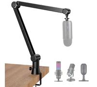 Blue Yeti - Brazo de micrófono Yeti azul mejorado, gestión de cables ocultos, abrazadera de escritorio estable, soporte de micrófono Yeti azul compatible con micrófono Yeti, HyperX QuadCast, Shure