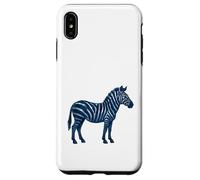 Blue Zebra Animal Africa Safari Trendy Art Carcasa para iPhone XS MAX