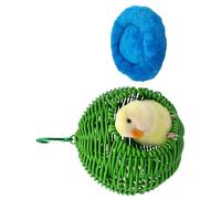 (Blue) Zona de descanso para pájaros resistente a la intemperie, fabricada en plástico duradero para aves de interior y exterior (color azul).