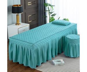 Blue1,70x185cm/27.5x72.8in,Lámina De Masaje,Cubierta De Cama De Masaje Con Orificio Para La Cara De Algodón Lavable Mesa De Masaje Falda De La Cama Envolvente Para La Cama