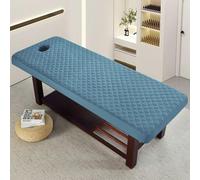 Blue2,70x190cm/2.2x6.2ft,Funda De Cama De Belleza Sábanas Elásticas De La Mesa De Masaje Con Orificio Funda De Cama De Masaje Sábana De Masaje Lavable Todo Cerrado