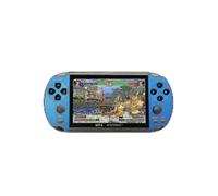 (blue347) Consola de videojuegos retro clásica de doble balanceo, portátil, mini arcade.