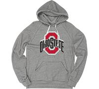 Blue84 Tri-Blend Hoodie Vintage Icon Heather Grey Sudadera con Capucha. Hombre