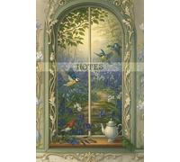 Bluebell Garden Window Notebook: 120 pages with a beautiful Art Nouveau style cover