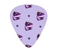 Blueberry Cake - Púas de guitarra de color a la moda, paquete de 12 unidades, para guitarra acústica, guitarra eléctrica, ukelele
