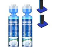 Blueberry Concentrated Windshield Washer Fluid, Washer Fluid Car Windshield, Remove Glass Stains, 1 Bottle Makes 8 Gallons, Clear Vision (2)