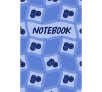 Blueberry Cottage Core Composition Notebook │ A Very Berry Collection │ Wide Ruled Writing Journal for Students: 6 x 9 Inches │ 100 Pages │Wide Ruled │ Pastel │ Glossy │ Kids Teens Adults