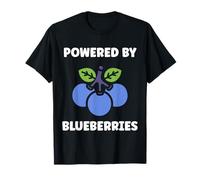 Blueberry Cute Fruit Simple Powered by Blueberries Camiseta