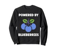 Blueberry Cute Fruit Simple Powered by Blueberries Sudadera