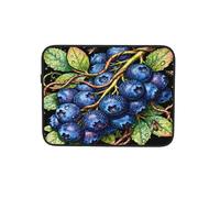 Blueberry Fruit Dark - Funda para ordenador portátil, portátil, tablet, maletín para el trabajo, 13 pulgadas