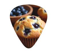 Blueberry Muffin - Juego de regalo de púas para guitarra, 12 púas suaves y duraderas para guitarra acústica, eléctrica y bajo, regalo perfecto para amantes de la guitarra y músicos