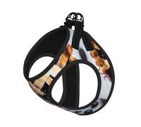 Blueberry Pie Print - Arnés reflectante ajustable para gatos, perros y mascotas pequeñas, chaleco de malla transpirable suave con correa a prueba de fugas