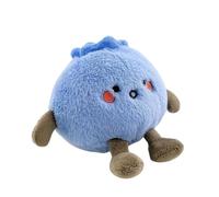Blueberry Plush - Cuddly Handmade Crafting Premium Soft Filling, Vivid Blue Fruit Shape | Delightful Kid Room Ornament, Lightweight Whimsical Plush Stuffed Figure For Home Interior Style Bedroom Decor