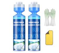 Blueberry Scented Windshield Washer Fluid - Concentrated Formula All-Season Car Windshield Wiper Fluid, Long-Lasting And Ready To Use Formula, Remove Glass Stains,Clear Vision (2)
