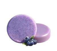 Blueberry Shampoo & Conditioner Bar Bundle - Blueberry Extract, Purple Shampoo Bars and Conditioner Set - Natural Bl eb r y Fields Soap B rs for Hair Thinning, Frizz (A set)
