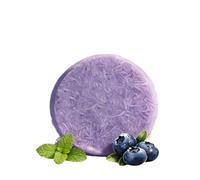 Blueberry Shampoo & Conditioner Bar Bundle - Blueberry Extract, Purple Shampoo Bars and Conditioner Set - Natural Bl eb r y Fields Soap B rs for Hair Thinning, Frizz (Shampoo)