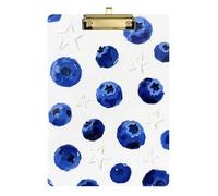 Blueberry Star - Portapapeles de enfermería tamaño A4 para profesores, imprescindibles para el aula, tamaño 9 x 12 pulgadas