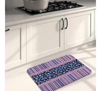 Blueberry - Tapetes de cocina para piso, estampado de frutas, vintage, elegantes, suaves, acolchados, cómodos, lavables, antideslizantes, para fregaderos de cocina, lavandería, baño, 16 x 24 pulgadas