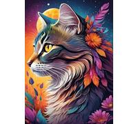 Bluebird Puzzle Puzzle Floral Cat - 500 piezas colorido juguete