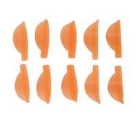 bluebone 5 Pares de Almohadillas para Permanente de pestañas, Reutilizables, Suaves, de Silicona, Color Naranja, para Maquillaje de Belleza