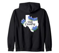 Bluebonnets de Texas | Wildflowers of Hill Country Texas Sudadera con Capucha