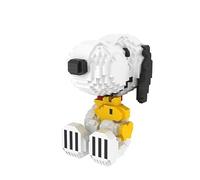 BlueBrixx Pro 107372 - Snoopy y Woodstock (Diamond Blocks) de bloques de sujeción con 1605 elementos de construcción