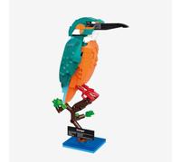 BlueBrixx Pro 109611 - Martín pescador - 286 bloques de sujeción - Juego de bloques de construcción para pájaro
