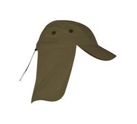 BLUECHOLON Gorra de Alta Visibilidad para Trekking, Senderismo y Montaña, Protector de Cuello y Nuca, Cierre Ajustable, para Hombre y Mujer. (FR/ES, Números, 58, 60, Verde Militar, Algodón)