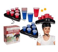BLUECHOLON Juego de Beer Pong Inflable, Juego para Beber, Ideal para Fiestas y Despedidas de Soltero, Hat Pong.