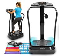 Bluefin Fitness Plataforma Vibratoria | Modelo Pro | Diseño Mejorado con Motores Silenciosos y Altavoces Incorporados