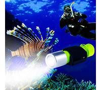 Bluefire 1100lm XM-L2 LED profesional Buceo Linterna claro, resistente al agua Seguridad bajo el agua Lámpara con correa de mano