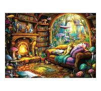 Blueforest - Encantador rompecabezas de bosque de fantasía - Rompecabezas de 1000 piezas para adultos - Rompecabezas desafiante perfecto para noches de juegos - El tamaño final es de 27.6 x 19.7