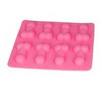 BlueFox Molde de silicona con 8 moldes de pene para bombones de chocolate, molde de silicona, decoración de tartas, despedida de soltera, cuerda, cachonda, decoración de tartas, color rosa