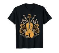 Bluegrass Fiddler Amante De Gatos Musica Old Time Fiddle Camiseta