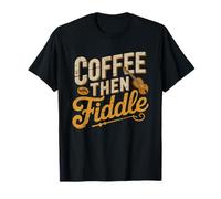 Bluegrass Fiddler Musico De Cuerda Amante del Cafe Camiseta