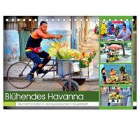 Blühendes Havanna - Blumenhändler in der kubanischen Hauptstadt (Tischkalender 2026 DIN A5 quer), CALVENDO Monatskalender: Der Verkauf von Blumen in Habana Vieja