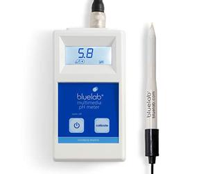 Bluelab METMULTI Medidor de pH multimedia para tierra, tierra de coco, lana de roca, zona de raíces y solución nutritiva, fácil calibración, mide el pH de forma rápida y precisa