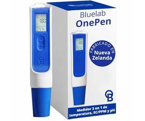 Bluelab OnePen - Medidor de temperatura, EC/PPM y pH 3 en 1, lecturas ultrarrápidas - Intercambio de datos Bluetooth y seguimiento en la aplicación - Sonda intercambiable