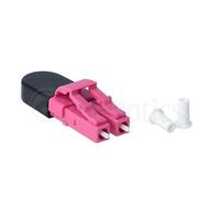 BlueLAN BlueOptics Lichtwellenleiter Loopback Adapter für OM4, G50/125µm Multimode LC/UPC-Duplex, Magenta, Keramik Ferrule, -40°C bis +85°C (BOLBLCOM4) Marca