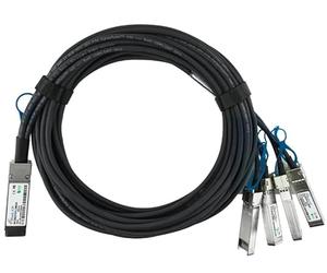 BlueLAN Kompatibles Qlogic QSFP28-4SFP28-DAC-1M passives 100GBASE-CR4 QSFP28 auf 4x25GBASE-CR SFP28 Direct Attach Breakout Kabel, 1 Meter, AWG26 (Q28-4S28-DAC-1M-QL-BL) Marca